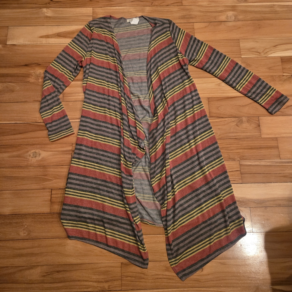 Ambiance Multicolor Striped Cardigan